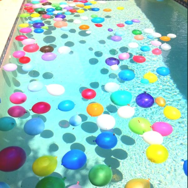 Pool Party Decor With Floating Water Balloons
