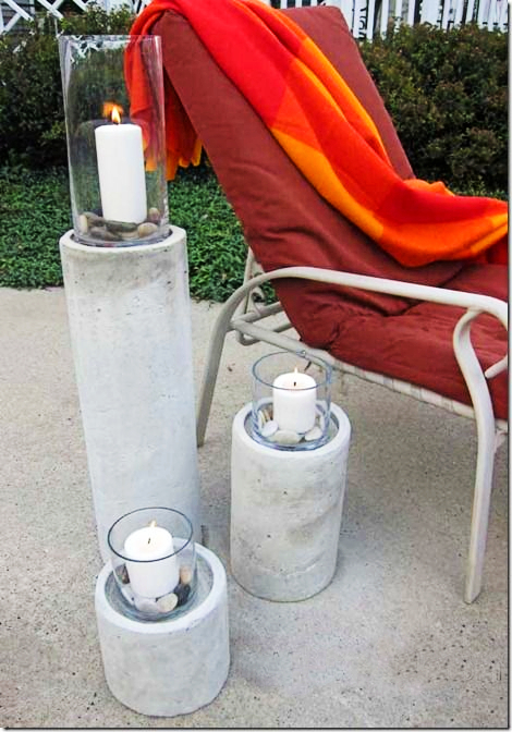 Diy Concrete Candle Holders