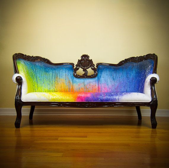 Splash Dyed Victorian Sofa