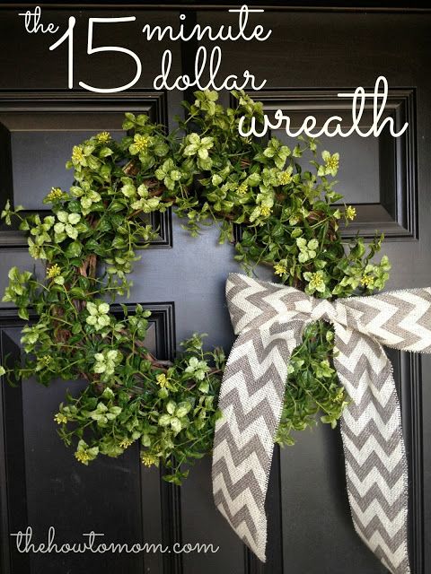 Diy Wreath With Artificial Branches