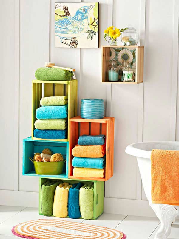 Diy Towel Storage Idea