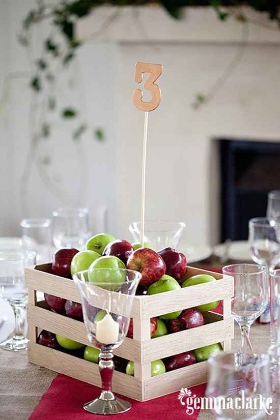 Apple Crate Wedding Decor Idea