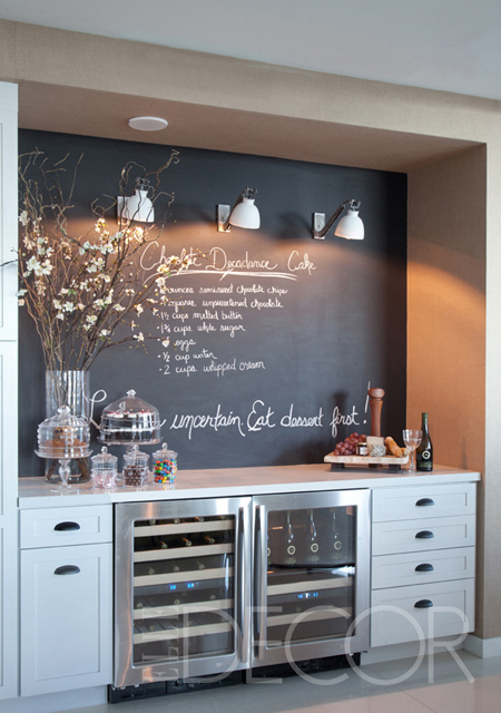 Chalkboard Kitchen Backsplash Idea