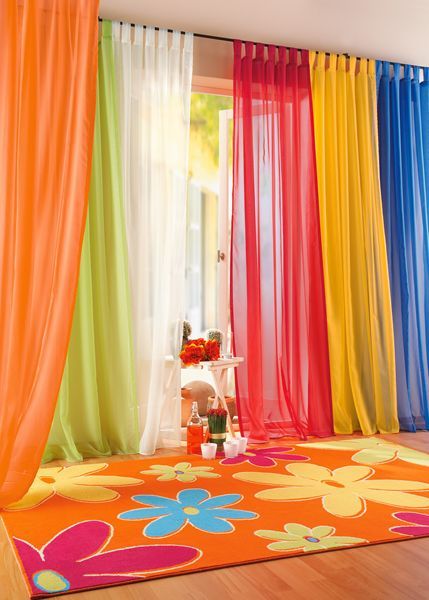 Colorful Rainbow Curtains