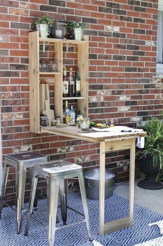 Foldable Bar Table For The Garden