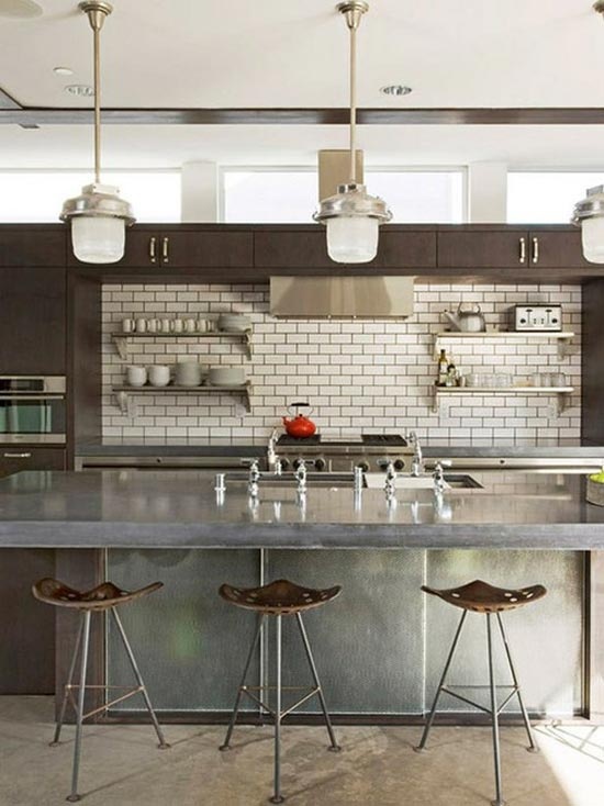 Grey Countertop Modern Kitchen Idea