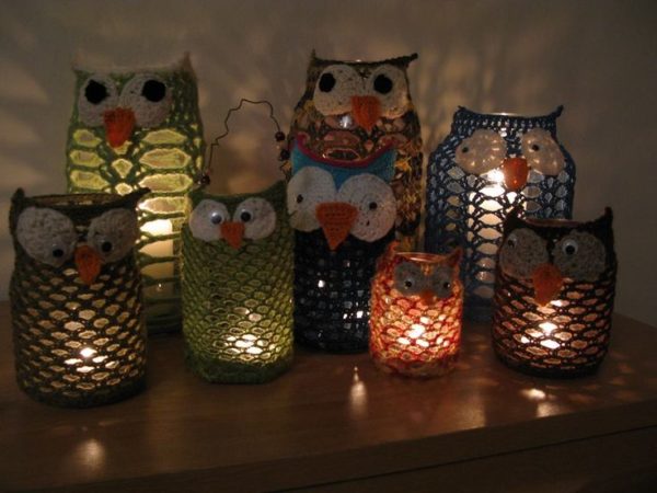 Owl Jar Decoration Ideas