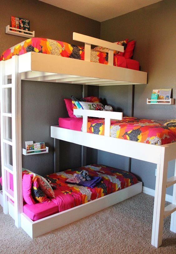 Shared Bedroom For 3 Kids