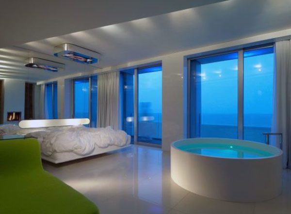 Stunning Bedroom With Open Bath