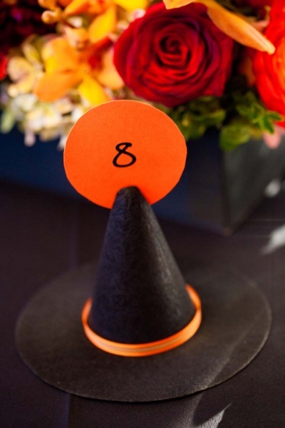 Table Numbers For A Halloween Wedding