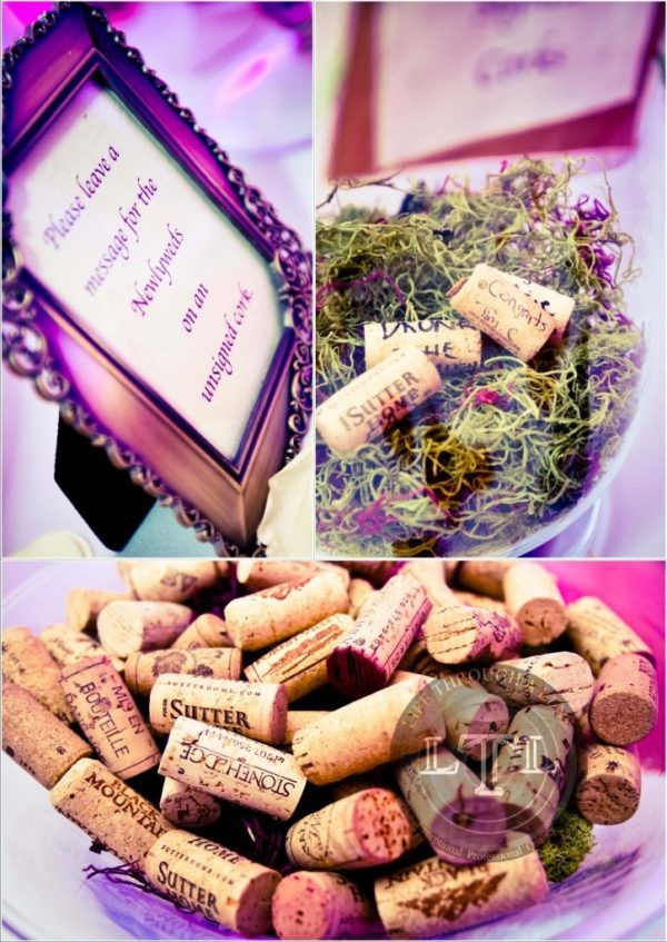 Wine Corks Wedding Guest Book Idea